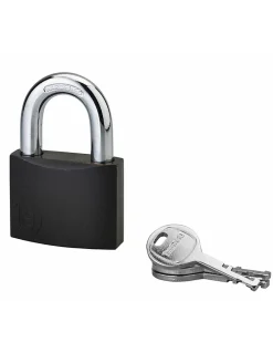 Cadenas à clé Colorful, laiton, intérieur, anse acier, 50mm, 3 clés --Thirard Online