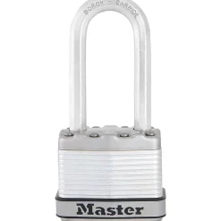 Cadenas à clé Excell M1EURDLH acier laminé l.45 mm hauteur de l'anse 51 mm-Master Lock Hot