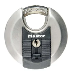 Cadenas à clé Excell M40EURD disque en acier inoxydable Ø70 mm hauteur de l'anse 16 mm-Master Lock Outlet
