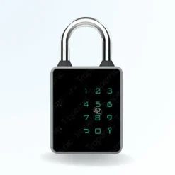 Cadenas à code et badge connecté pad - code, badge, bluetooth, et clé de secours-LOCKY Discount