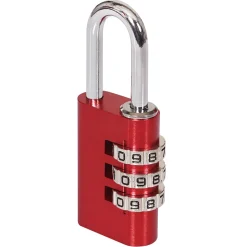 Cadenas à combinaison Aluminium 30 x 41 mm rouge-Smith & Locke Best