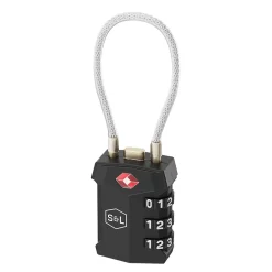 Cadenas à combinaison zinc 62x30mm^Smith & Locke New