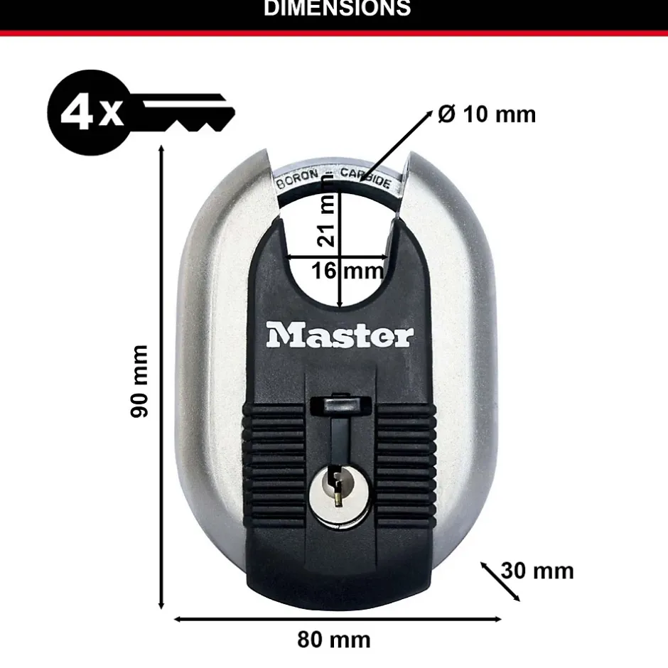 Cadenas Acier inoxydable Excell 60 x 87 mm^Master Lock Best