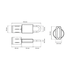 Cadenas connecté étanche -13 à badge rfid mifare-LOCKY Hot