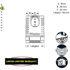 Cadenas Inox Excell Marine 56 mm-Master Lock Discount