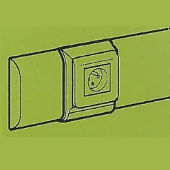 Cadre 1 poste appareillage Mosaic, pour plinthe 80 x 20 mm-Legrand Best