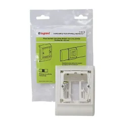 Cadre 1 poste appareillage Mosaic, pour plinthe 80 x 20 mm-Legrand Best