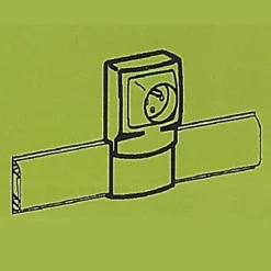 Cadre 1 poste appareillage saillie pour plinthe 80 x 20 mm-Legrand Hot