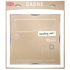 Cadre d'encastrement Blanc 9010M-Renz New