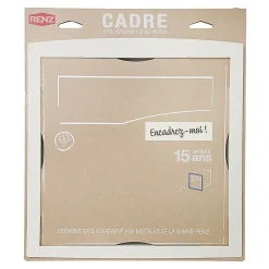 Cadre d'encastrement Blanc neige brillant RAL 9016^Renz Discount