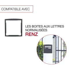 Cadre d'encastrement Gris anthracite 7016M-Renz Clearance