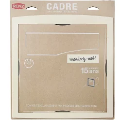 Cadre d'encastrement Ivoire brillant RAL 1015^Renz New