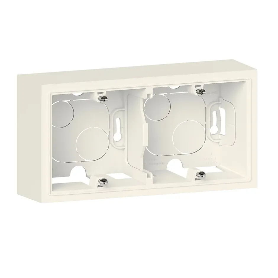 Cadre support saillie 2 postes Dooxie blanc^Legrand Hot