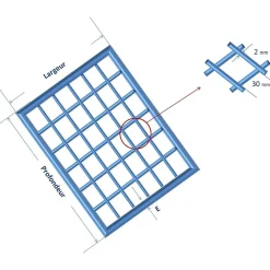 Caillebotis métallique maille 30 x 30 - 500 mm x 1000 mm-Comment Fer Best