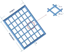 Caillebotis métallique PMR maille 19 x 19 - 1000x1000 mm --Comment Fer Best