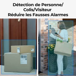 Caméra de surveillance Sonnette exterieur connectee D340W Noir^Reolink