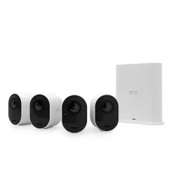 Caméra de vidéosurveillance sans fil Ultra2 4K blanche, lot de 4-Arlo New