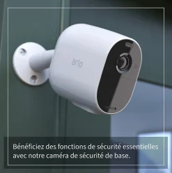 Caméra de vidéosurveillance sans fil Essential Spotlight 1080p blanche-Arlo Online