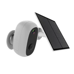 Caméra de vidéosurveillance sans fil extérieure panneau solaire-Chacon