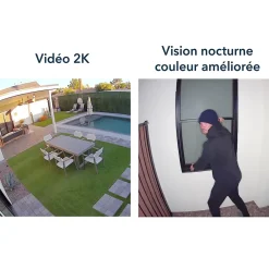 Caméra de vidéosurveillance sans fil Floodlight Pro3 2K blanche-Arlo Online