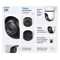 Caméra de vidéosurveillance extérieure Tapo TC41blanc-TP-Link Best