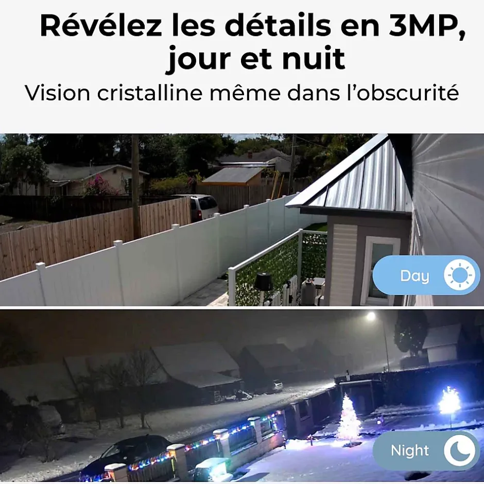 Caméra extérieure - - ARGUS B310 - 3MP, Vision nocturne, Panneau solaire inclus-Reolink New