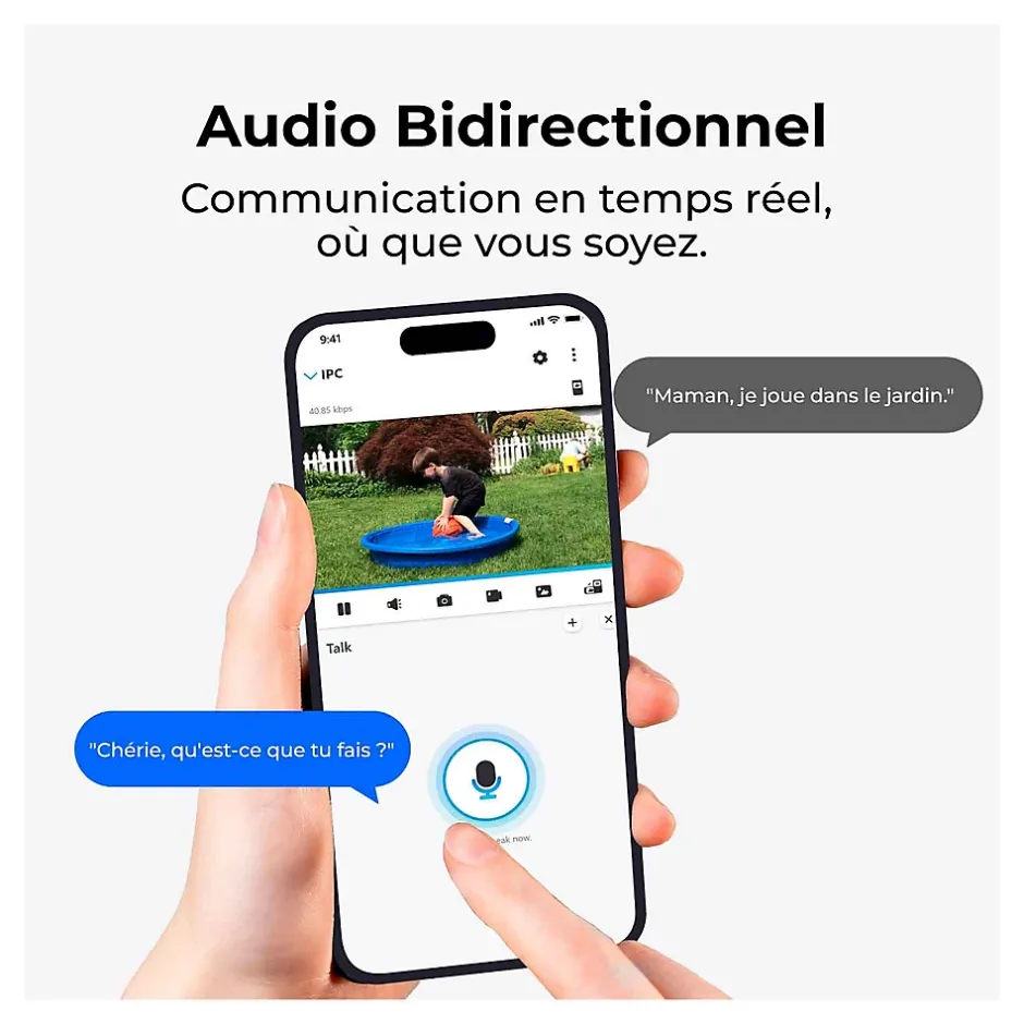 Caméra extérieure - - B320 - Panneau solaire - Blanc^Reolink Sale