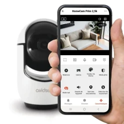 Caméra IP intérieure motorisée HomeCam Prim 2,5 K - - 127158-Avidsen Clearance