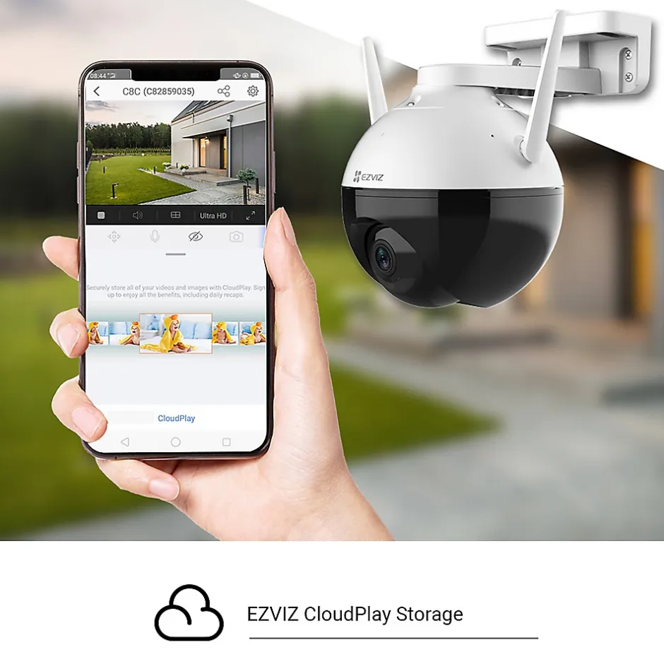 Caméra rotative extérieure C8C^Ezviz Online