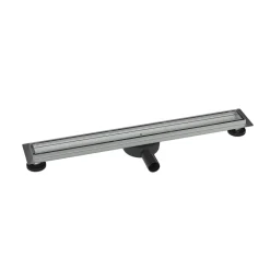 Caniveau de douche à l'italienne Acier inox à carreler avec Siphon, Drain de cabine Filtre anti-odeurs - FlexGT01-3 - 70cm-Bernstein Sale