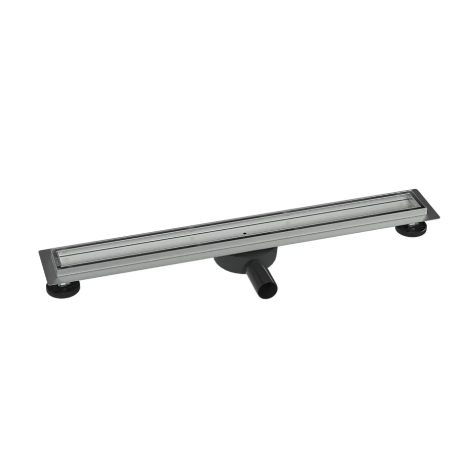 Caniveau de douche à l'italienne Acier inox à carreler avec Siphon, Drain de cabine Filtre anti-odeurs - FlexGT01-3 - 70cm-Bernstein Sale