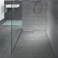 Caniveau de douche HOXY motif en pointillé L.50 cm anti-odeurs, filtre, drainage performant -^Saniverre Clearance
