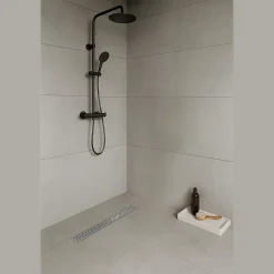 Caniveau de douche HOXY motif en pointillé L.50 cm anti-odeurs, filtre, drainage performant -^Saniverre Clearance