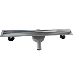 Caniveau de douche italienne étroit TIKA L.90 cm acier inoxydable avec siphon 360, drainage 36l/min^Saniverre