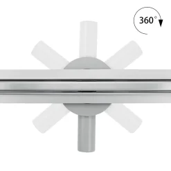 Caniveau de douche italienne étroit TIKA L.90 cm acier inoxydable avec siphon 360, drainage 36l/min^Saniverre