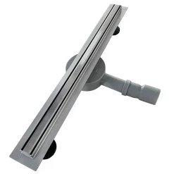 Caniveau de douche italienne étroit TIKA L.90 cm acier inoxydable avec siphon 360, drainage 36l/min^Saniverre