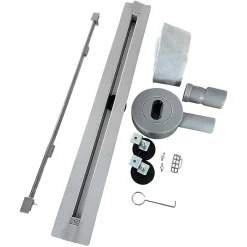 Caniveau de douche italienne slim DEKI L.80 cm acier inoxydable avec siphon 360, drainage performant^Saniverre New