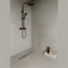 Caniveau de douche L.60 cm JAZY design linéaire, inox, anti-odeurs, drainage élevé -^Saniverre Hot