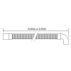 Canne de vidange pour machine à laver 0,8 - 3m Somatherm-Somatherm for you Hot