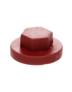 Capuchon plastique Vis Diamètre 6.3 Surplat 10 RAL8012 brun rouge - 30 pièces-Vis Express Hot