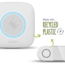 Carillon avec flash lumineux sans fil avec pile portée 200 mètres - Sona - 102507^Avidsen Sale