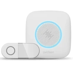 Carillon avec flash lumineux sans fil avec pile portée 200 mètres - Sona - 102507^Avidsen Sale