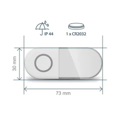 Carillon sans fil flash lumineux et revêtement textile Sona-T - - 102508-Avidsen Hot