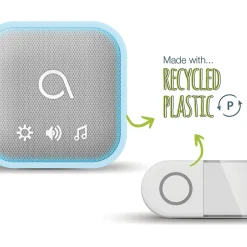 Carillon sans fil flash lumineux et revêtement textile Sona-T - - 102508-Avidsen Hot