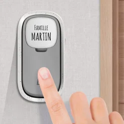 Carillon sans fil sans pile branchement sur prise 230 V technologie Kinétic Bamboo Plug - - 102513^Avidsen New