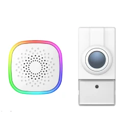 Carillon USB avec Flash LED Multi couleur et bouton de sonnette sur piles^Kyf Sale