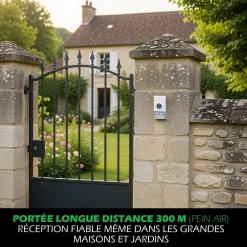 Carillon USB avec Flash LED Multi couleur et bouton de sonnette sur piles^Kyf Sale