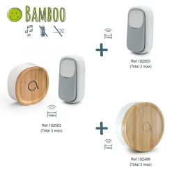 Carillon USB sans fil sans pile Bamboo - - 102502^Avidsen Online