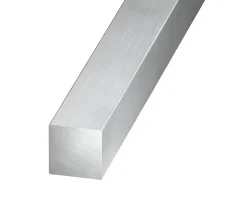 Carré aluminium brut 6 x 6 mm, 1 m Argent^ Sale