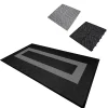 Carrelage de Sol Ventilé Pour Garage Avec Bordure (90 x Noir & 30 Gris)-MonsterShop Discount